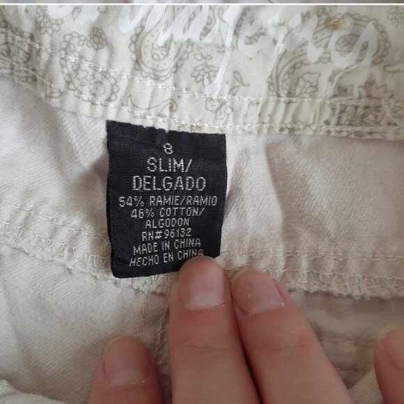 Bundle of 2 Girl's Size 8 Denim & Chino Summer Shorts - Picture 5 of 14